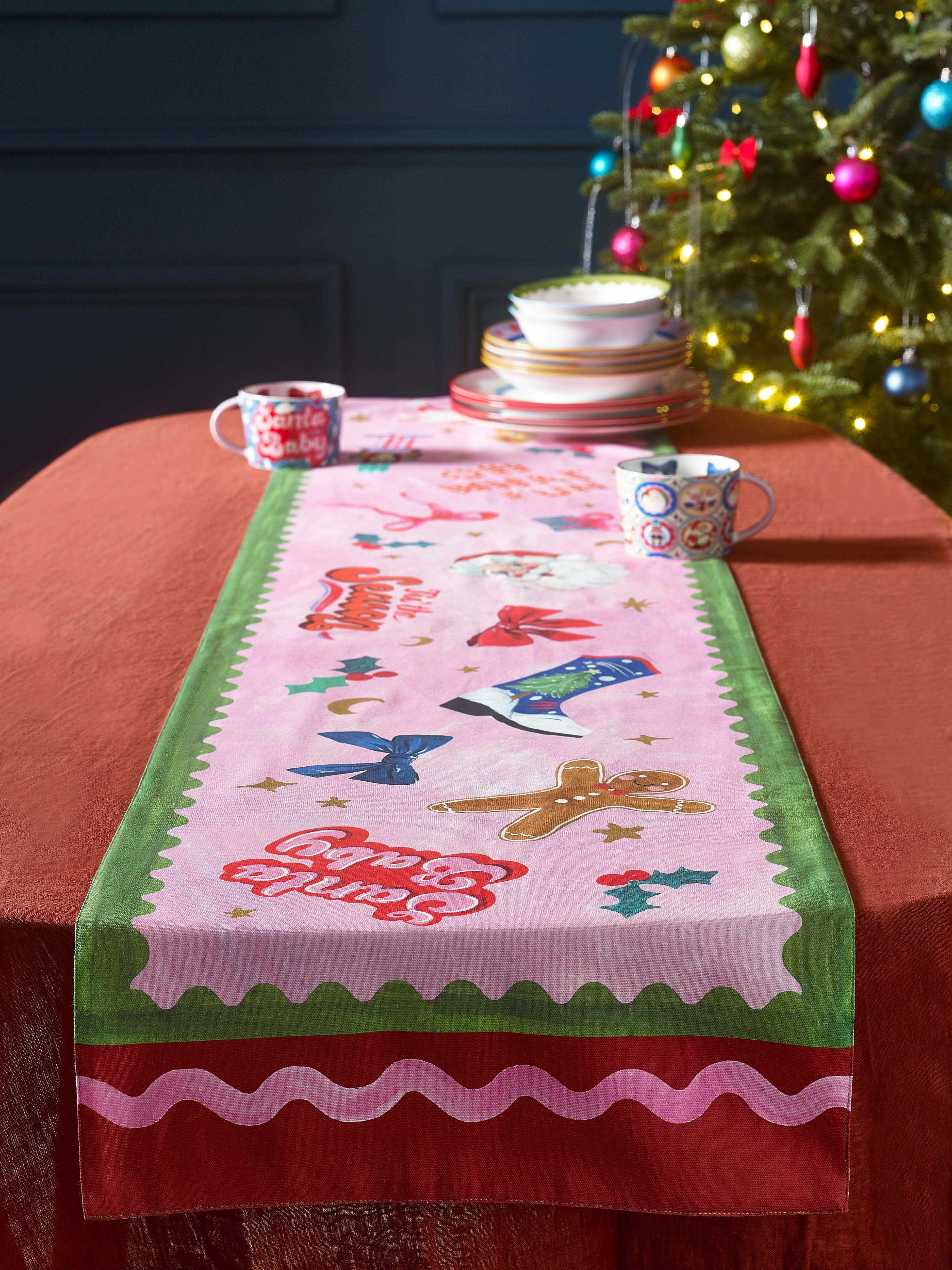 Eleanor Bowmer Festive Icon Table Runner