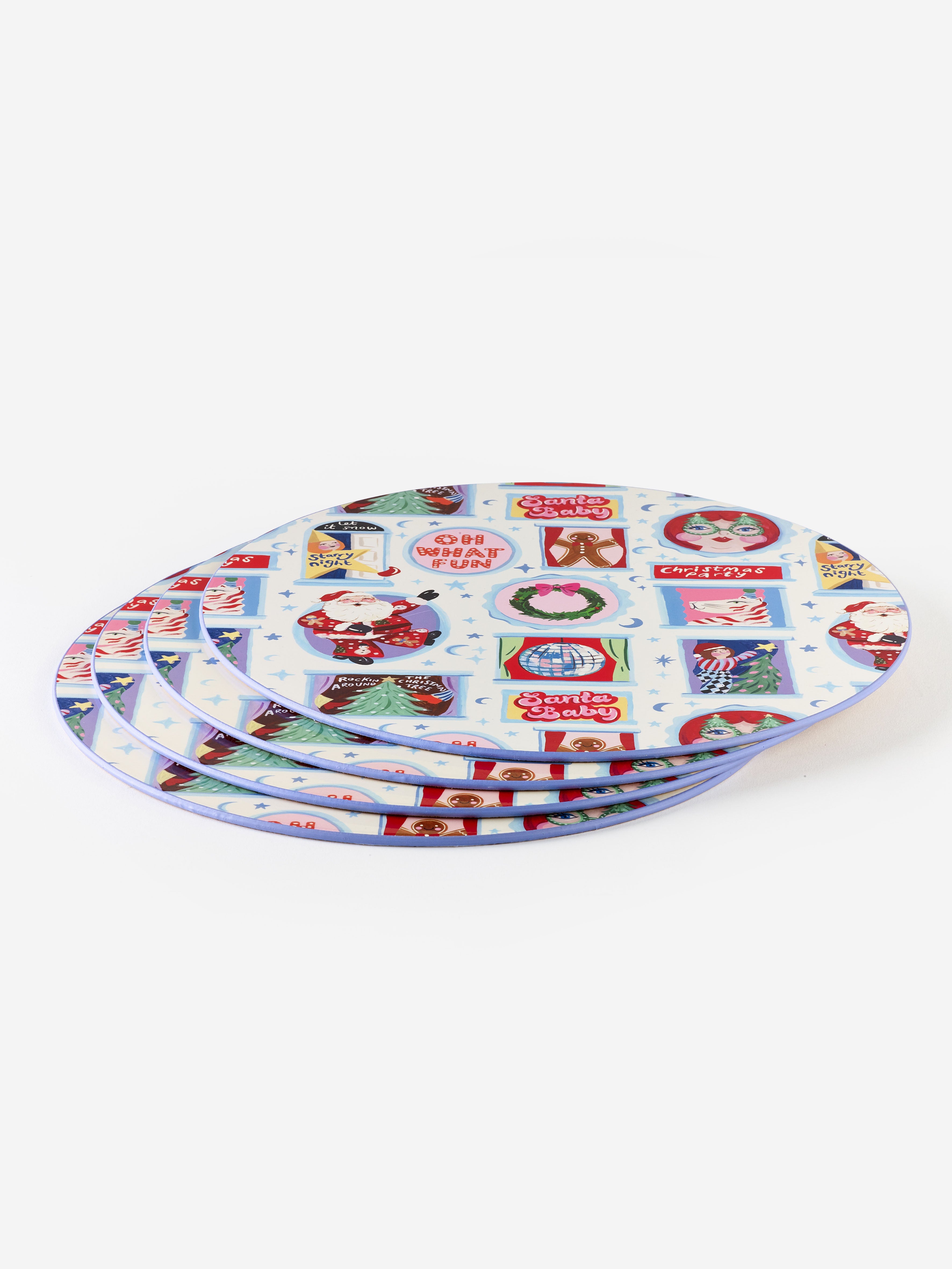 Eleanor Bowmer Festive Icon Placemats (Set of 4)