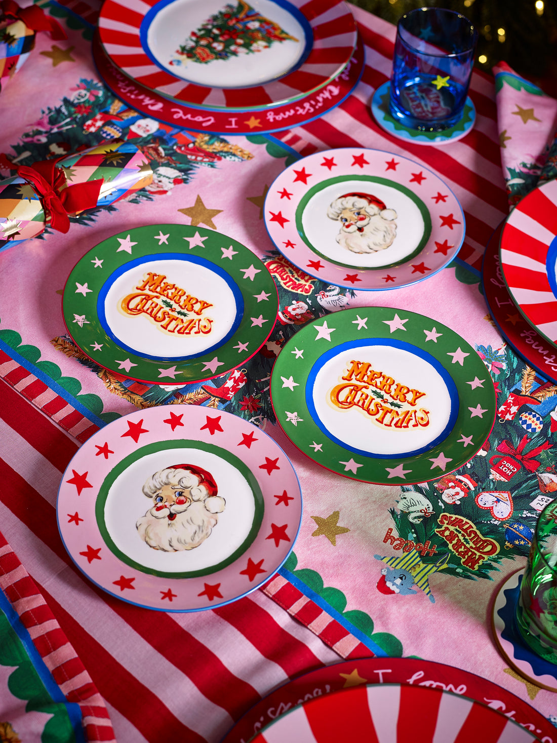 Eleanor Bowmer Fabulously Festive Set of 4 Cake Plates