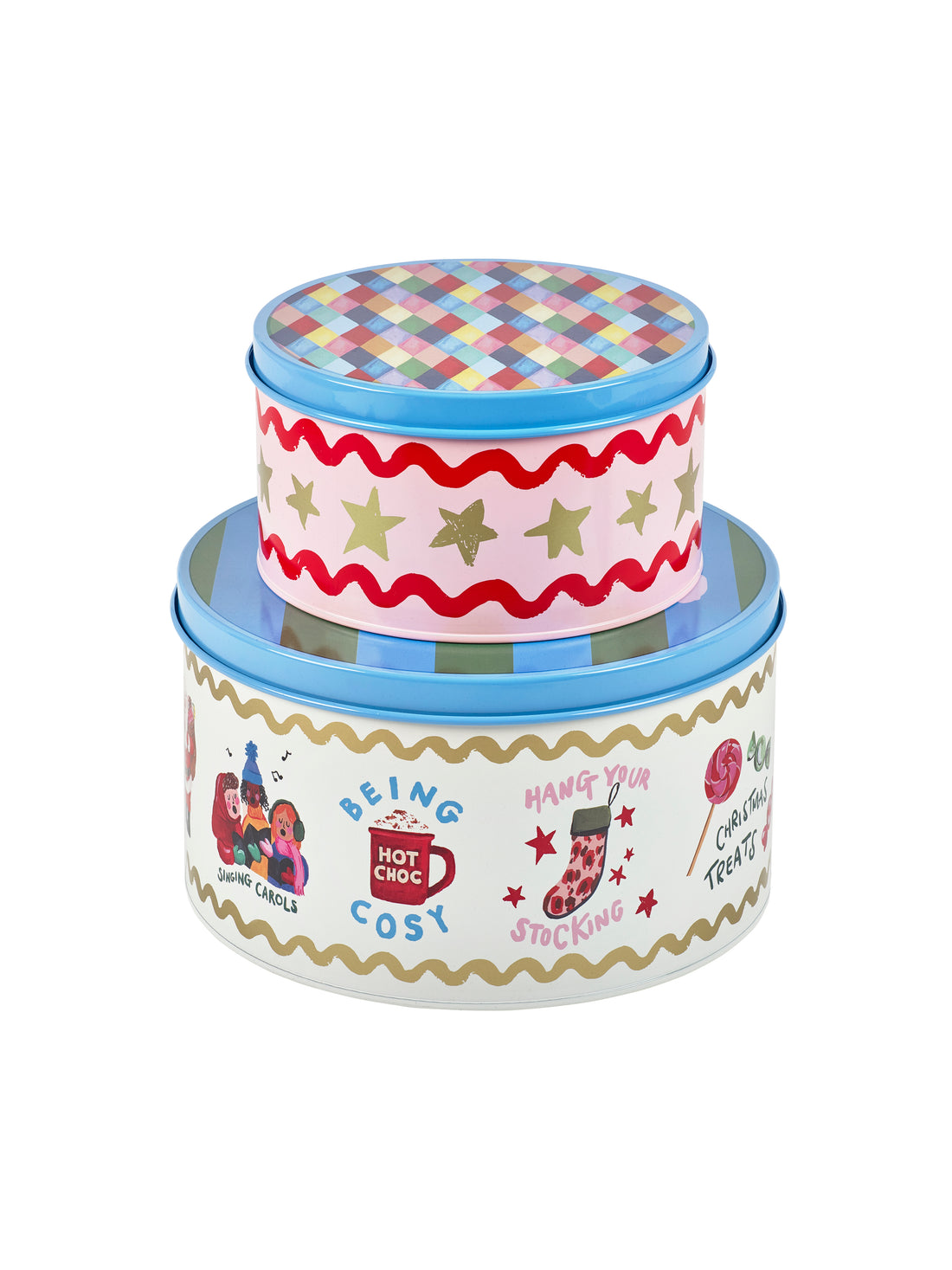 Eleanor Bowmer Fabulously Festive Set of 2 Cake Tins