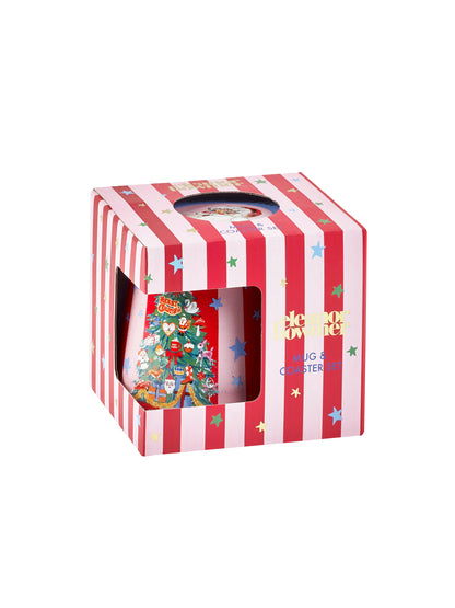 Eleanor Bowmer Fabulously Festive Mug &amp; Coaster Set
