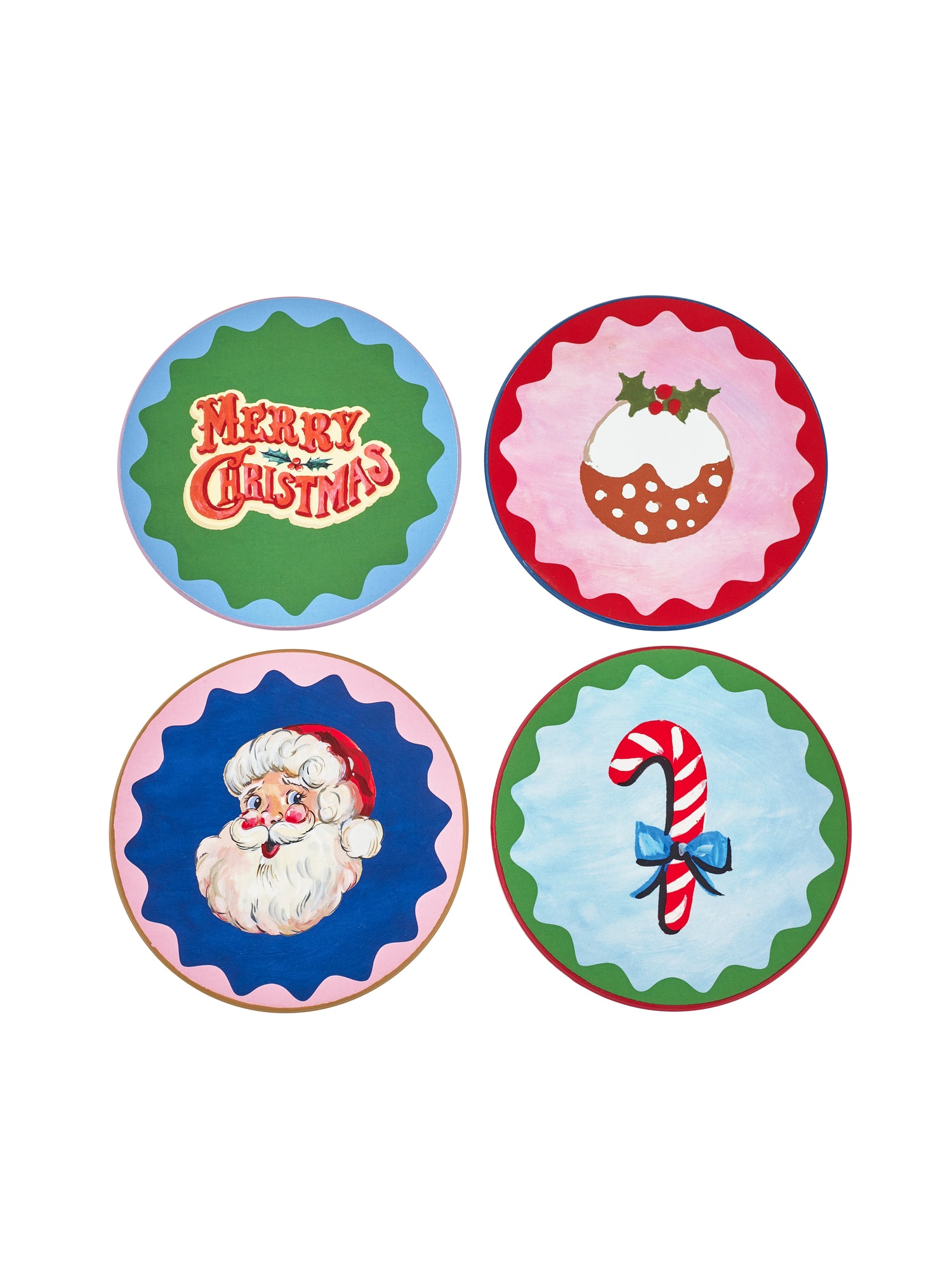 Eleanor Bowmer Fabulously Festive Set of 4 Coasters