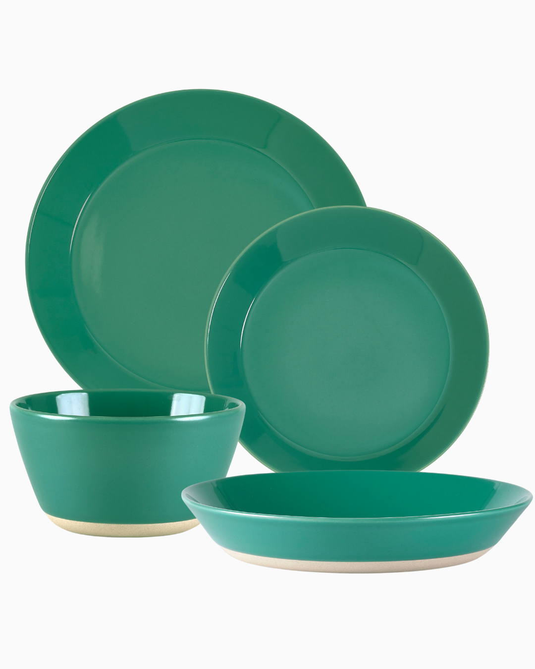 Sur La Table Green 16 Piece Dinner Set