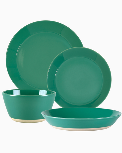 Sur La Table Green 16 Piece Dinner Set