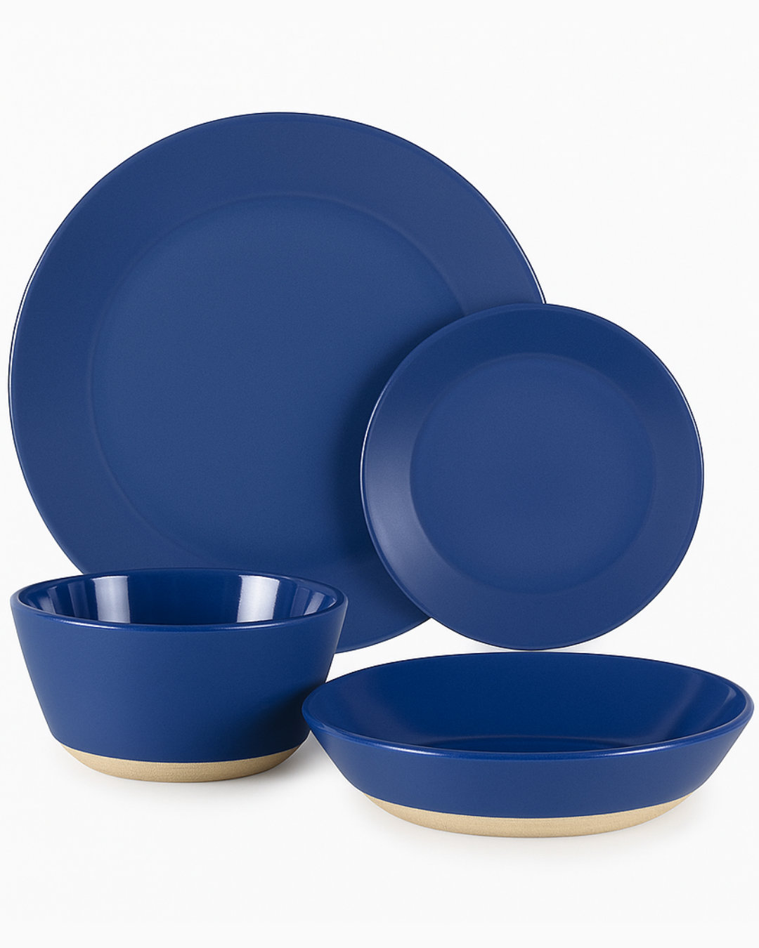 Sur La Table Blue 16 Piece Dinner Set