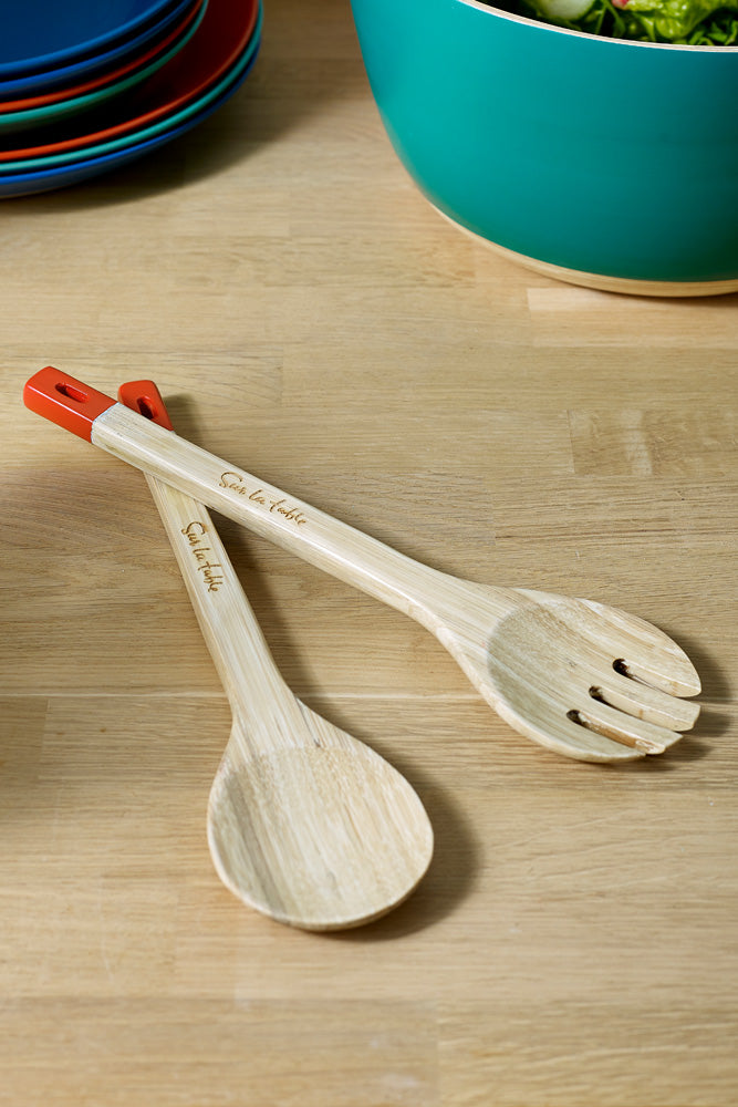 Sur La Table Bamboo Salad Spoons