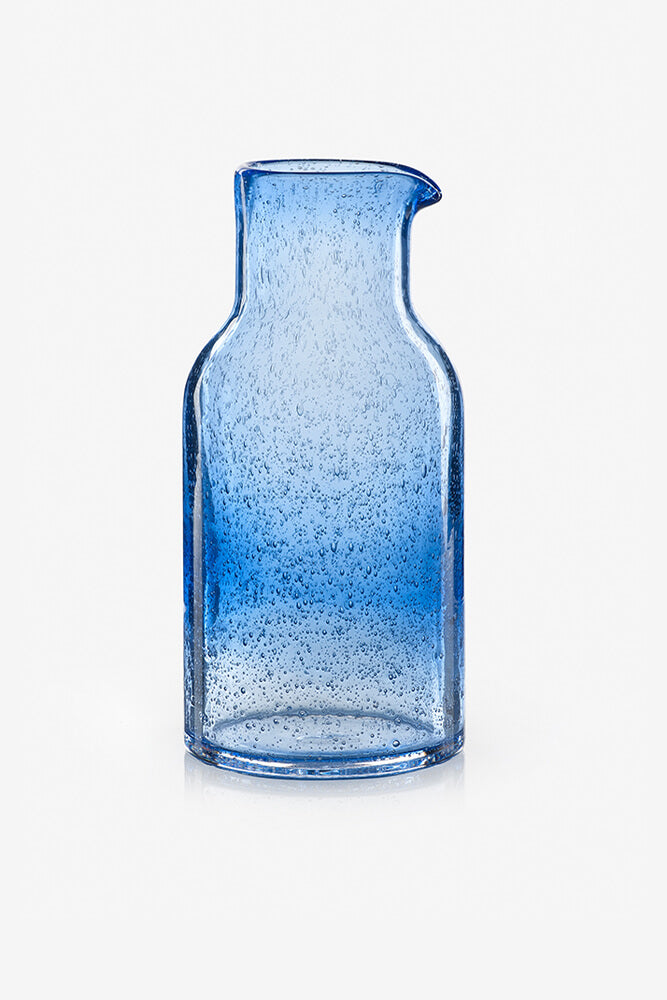 Sur La Table Blue Glass Carafe