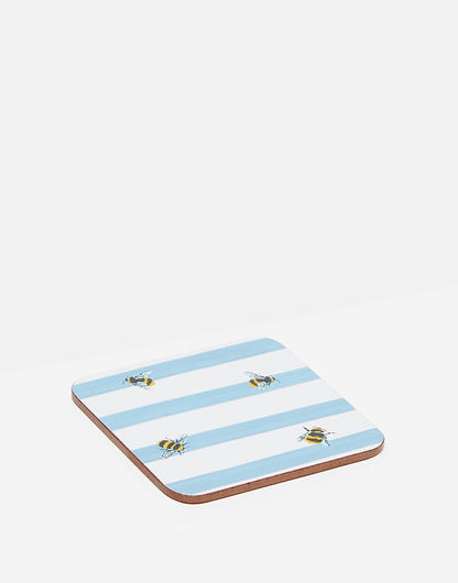 Joules Bee Stripe Coasters (Set of 4)