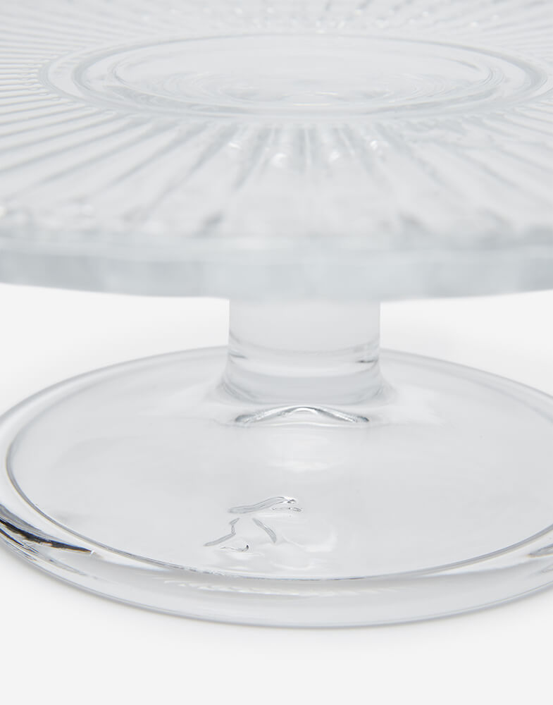 Joules Bees Glass Pedestal Cake Stand 215598BEEGLASS | Harts of Stur