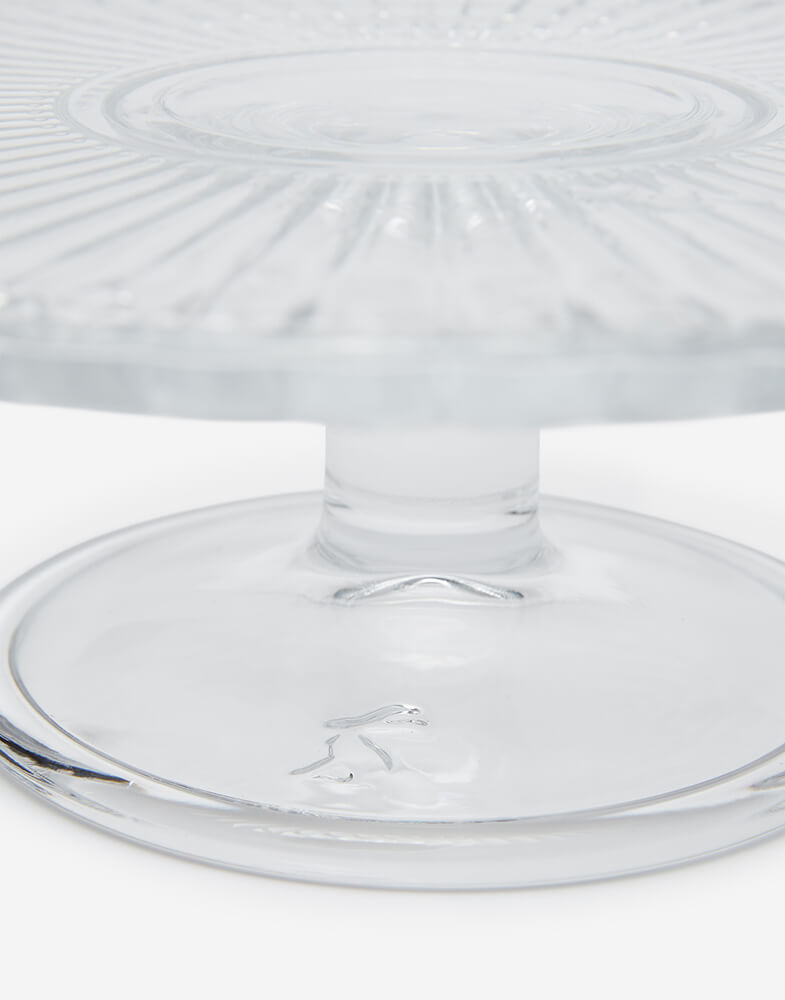 Joules Bee Glass Cake Stand