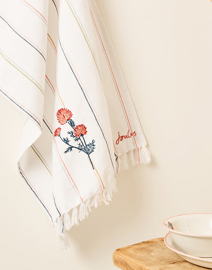 Joules Country Cottage Woven Stripe Single Tea Towel