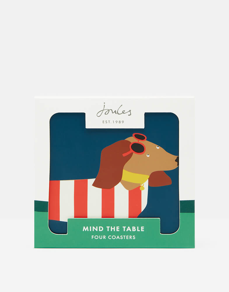 Joules Dog Corkback Coaster (Set of 4)