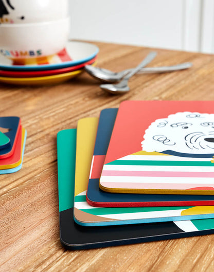 Joules Dog Corkback Coaster (Set of 4)