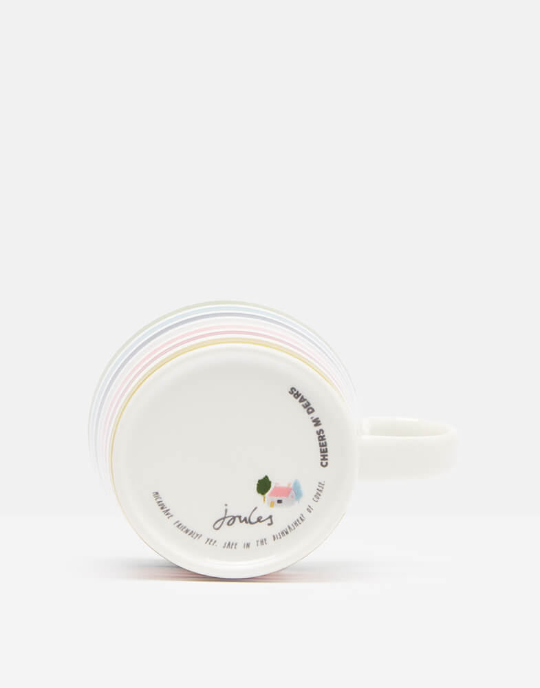 Joules Rainbow Stripe Mug
