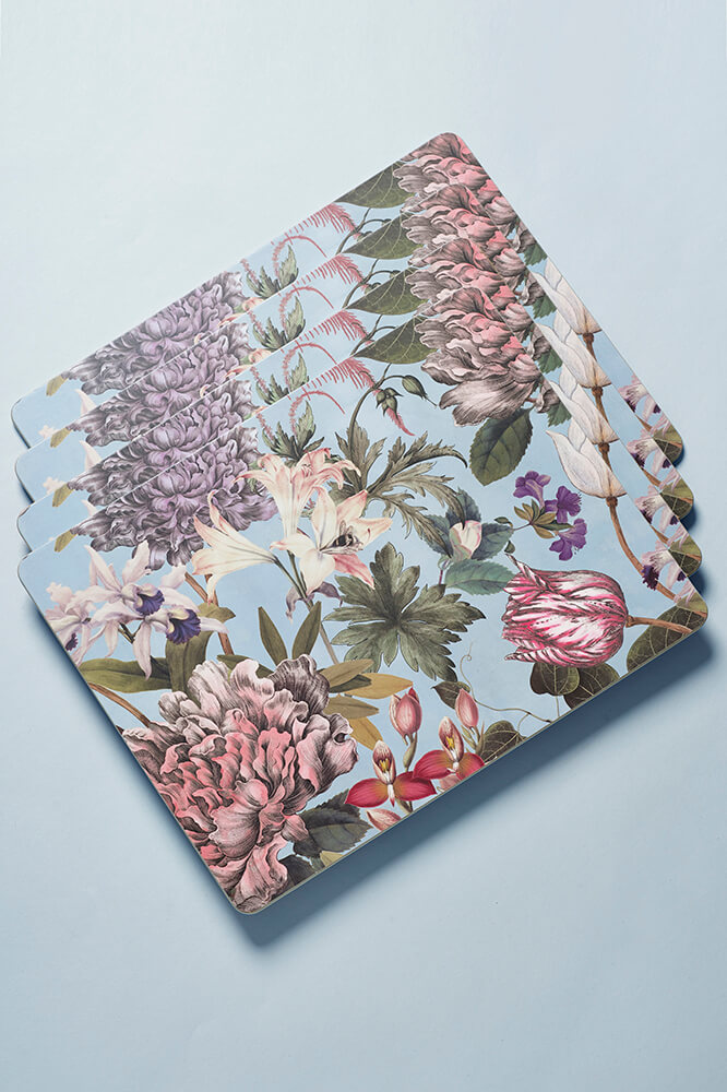 Kew Gardens Bee Floral Rectangle Placemat (Set of 4)