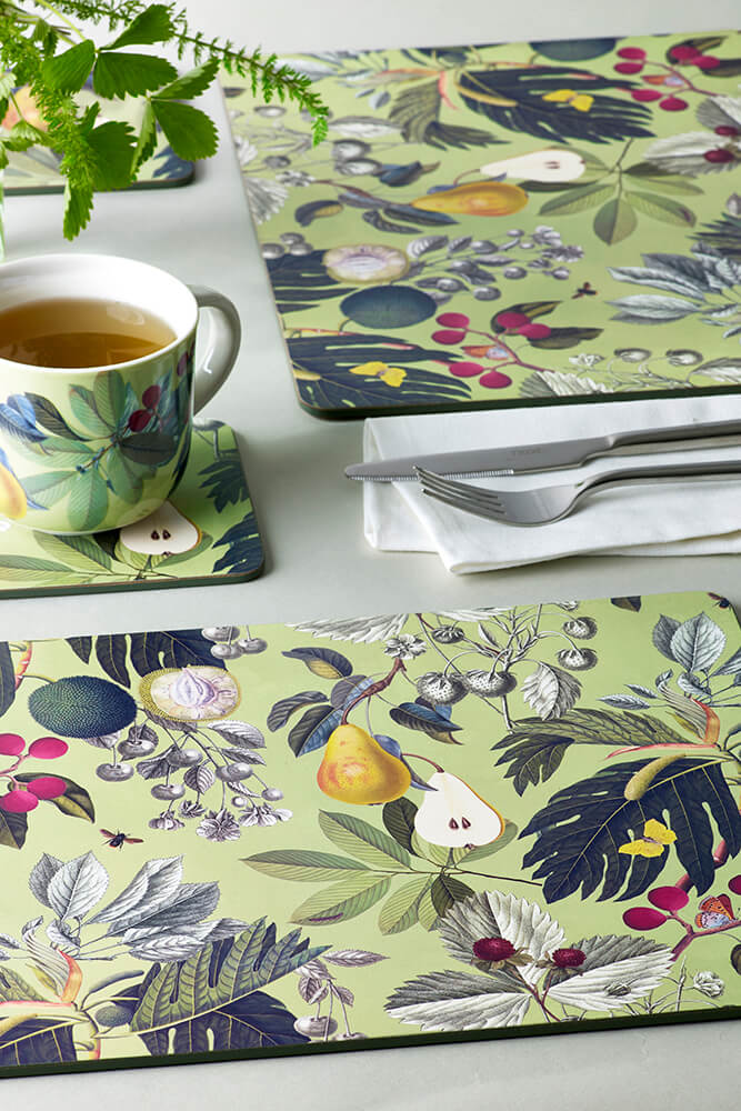 Kew Gardens Fruit And Floral Rectangle Placemat (Set of 4)