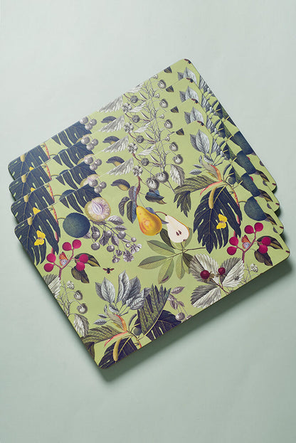 Kew Gardens Fruit And Floral Rectangle Placemat (Set of 4)