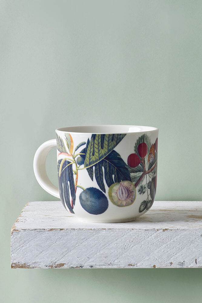 Kew Gardens Fruit and Floral White Mug