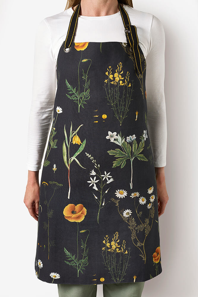 Floral apron on sale