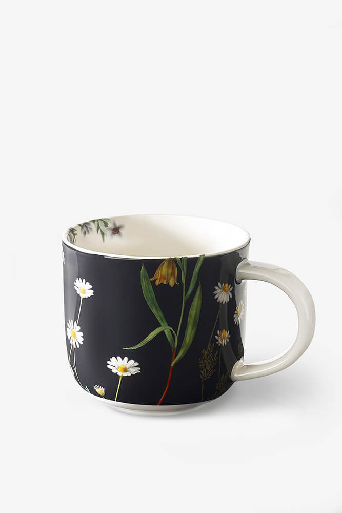 Kew Gardens Wild Floral Navy Mug