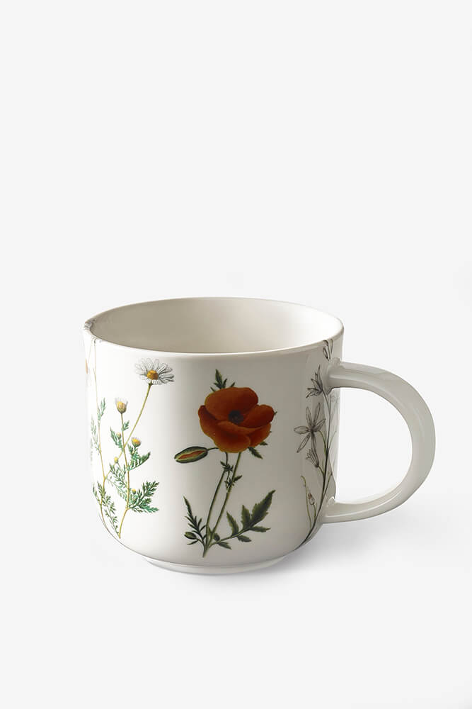 Kew Gardens Wild Floral White Mug