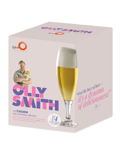 Olly Smith Charm Footed Beer Glasses (Set of 4)