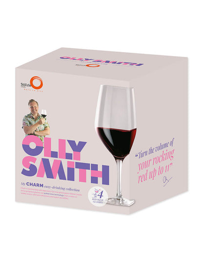 Olly Smith Charm Red Wine Glasses (Set of 4)