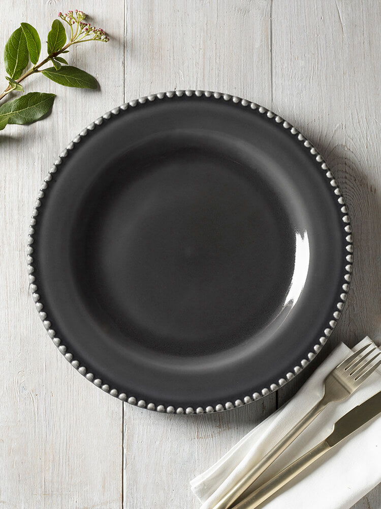 MM Living Grey Bobble Dinner Plate