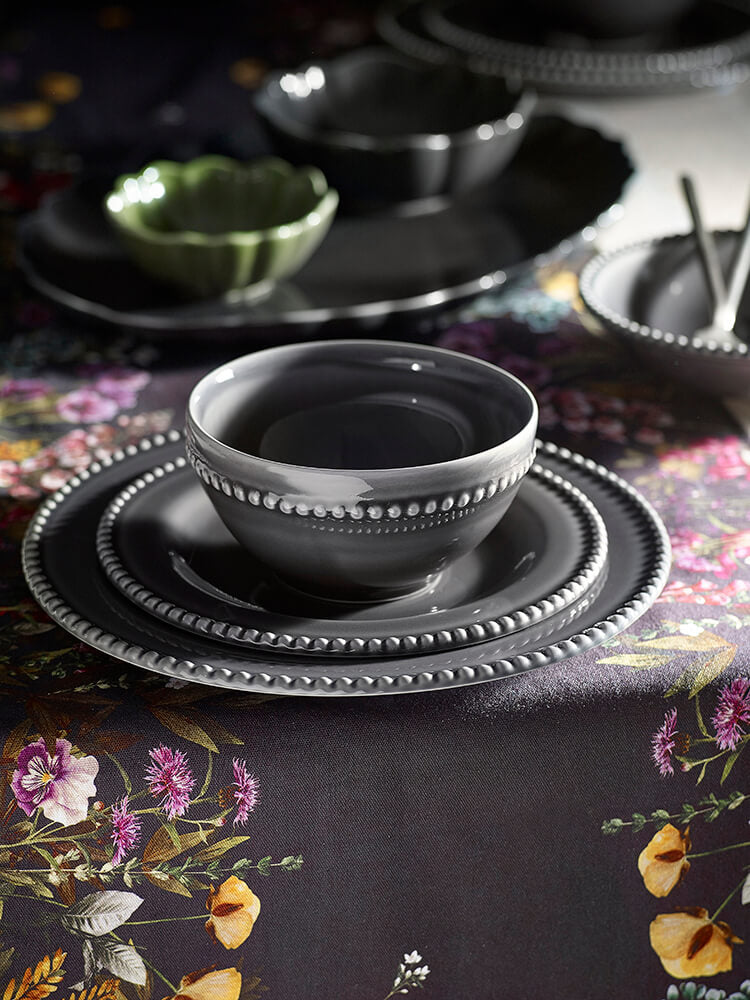 Grey dinnerware outlet set