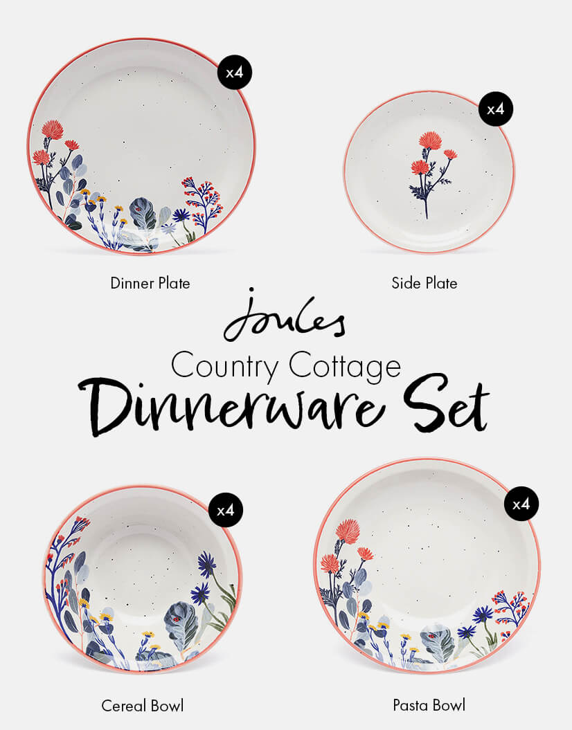 Joules Country Cottage Dinnerware Set.